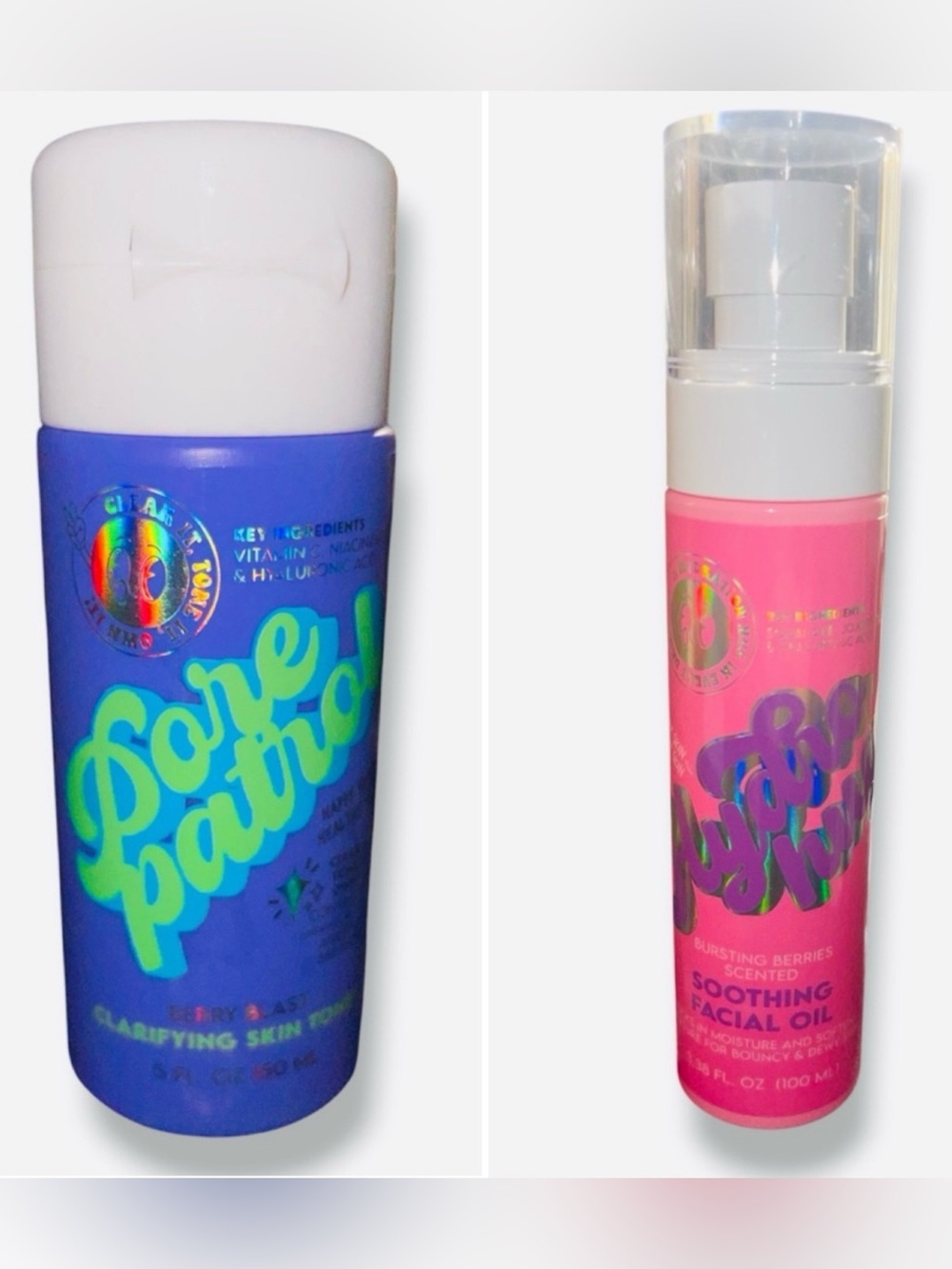 Pore Patrol Toner and Hydro Hug Soothing Facial Oil Set